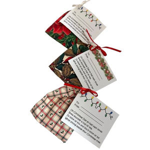 Handcrafted Christmas Fabric Gift Bags with Gift‎ Tags